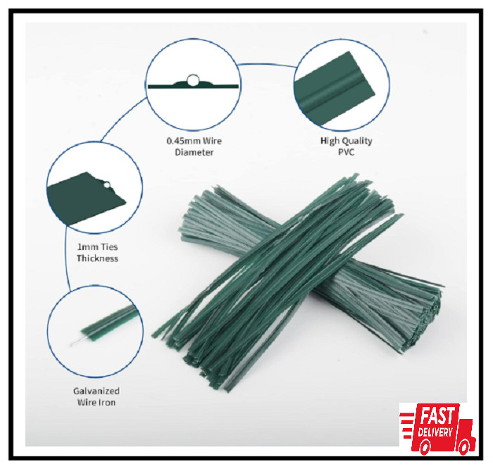 Twist Ties 150 PCS 6.1 Inches Bread Ties Green Reusable for Bags for Gard