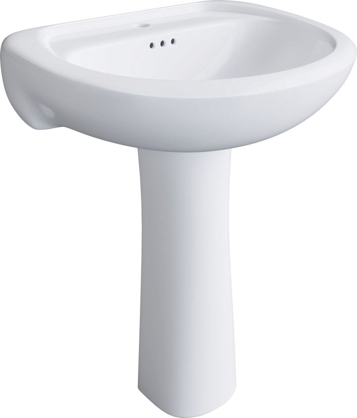 PRofLO PF1045 Lavatory Pedestal Base Only (Sink Sold Separate) - White
