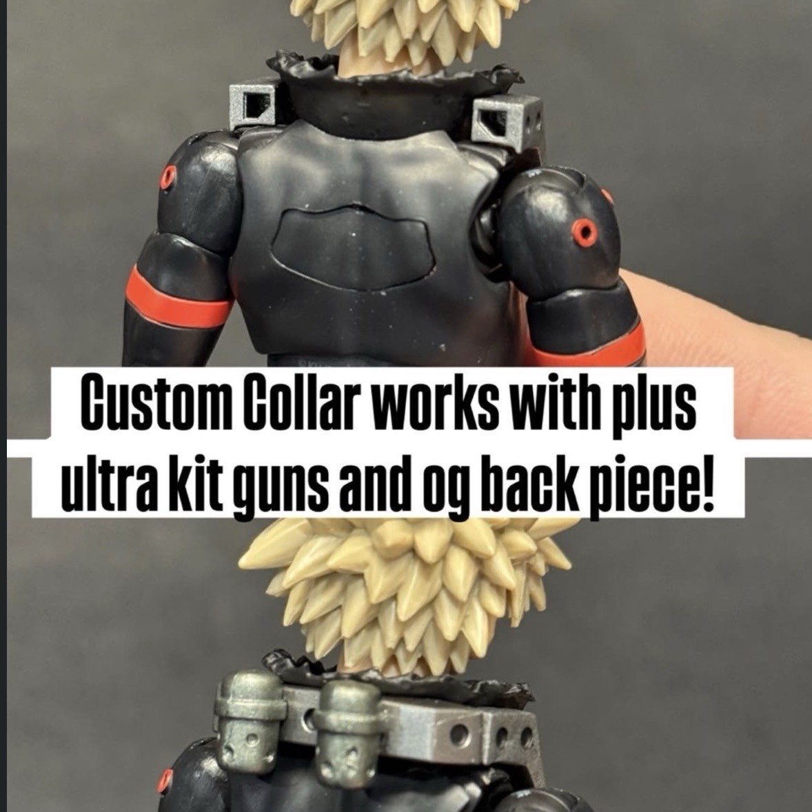 SHF Bakugo Battle Damaged Collar + Wrapped Forearm