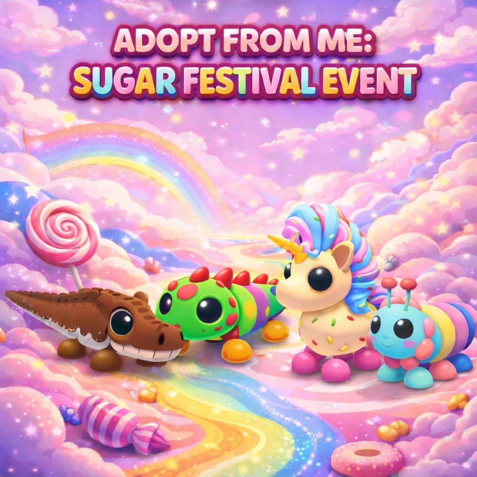 SUGAR FESTIVAL - CANDICORN - GUMBALL CATERPILLAR - COCOADILE | ADOPT FROM ME 🌟