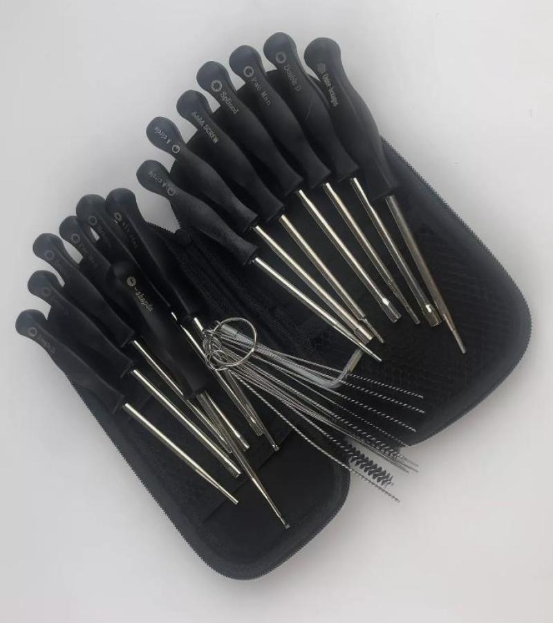12 Pcs Screwdriver Carb Adjustment Tool Tune up Kit 2 Cycle W/ Cleaning Brush