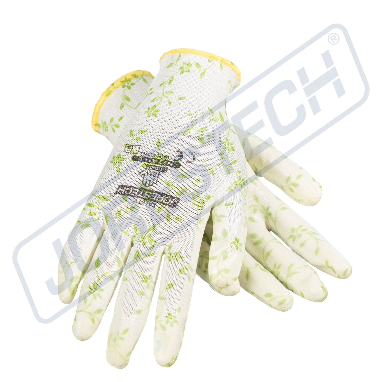 Garden Gardener Gardening Gloves Yard Nitrile Knit Wrist 12 pack Jorestech