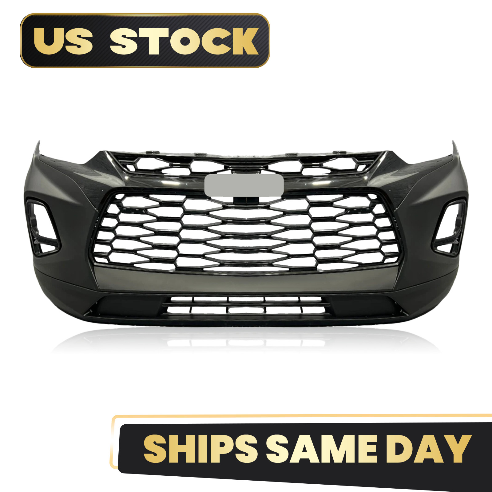 Front Bumper Cover Grille Assembly Fit For 2019 2020 2021 2022 Chevy Blazer RS