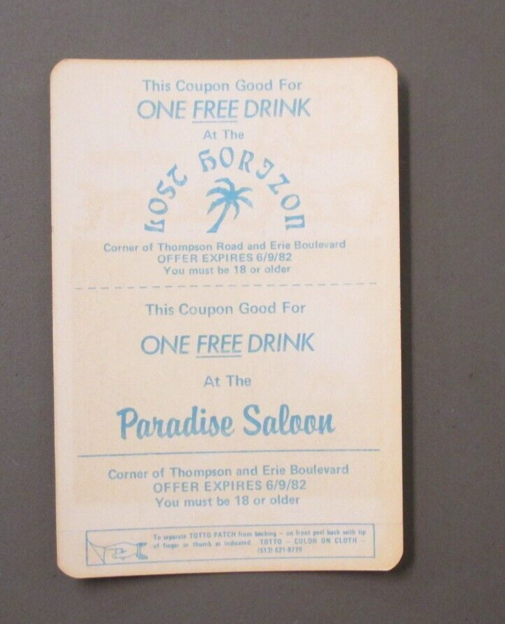 Ozzy Osbourne satin cloth radio sticker 95X May 9, 1982 Syracuse, NY