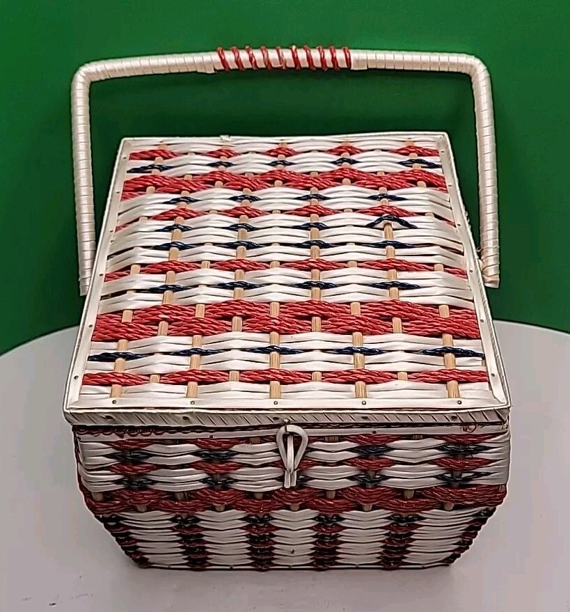 Mixed Lot of Sewing Supplies With Basket - New & Used.