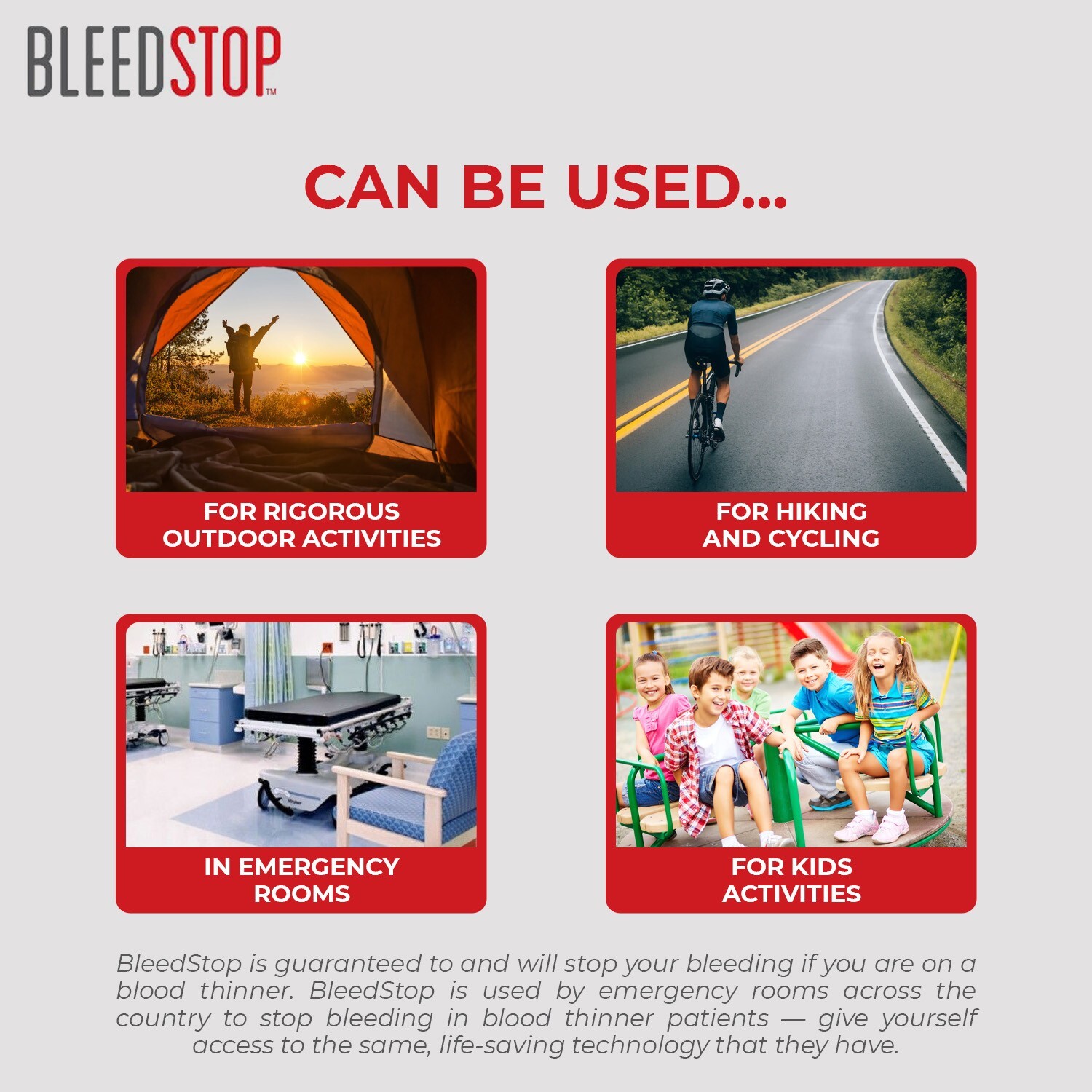 BleedStop™ First Aid Powder for Blood Clotting, Trauma Kit - 5 PK (15g) Pouches