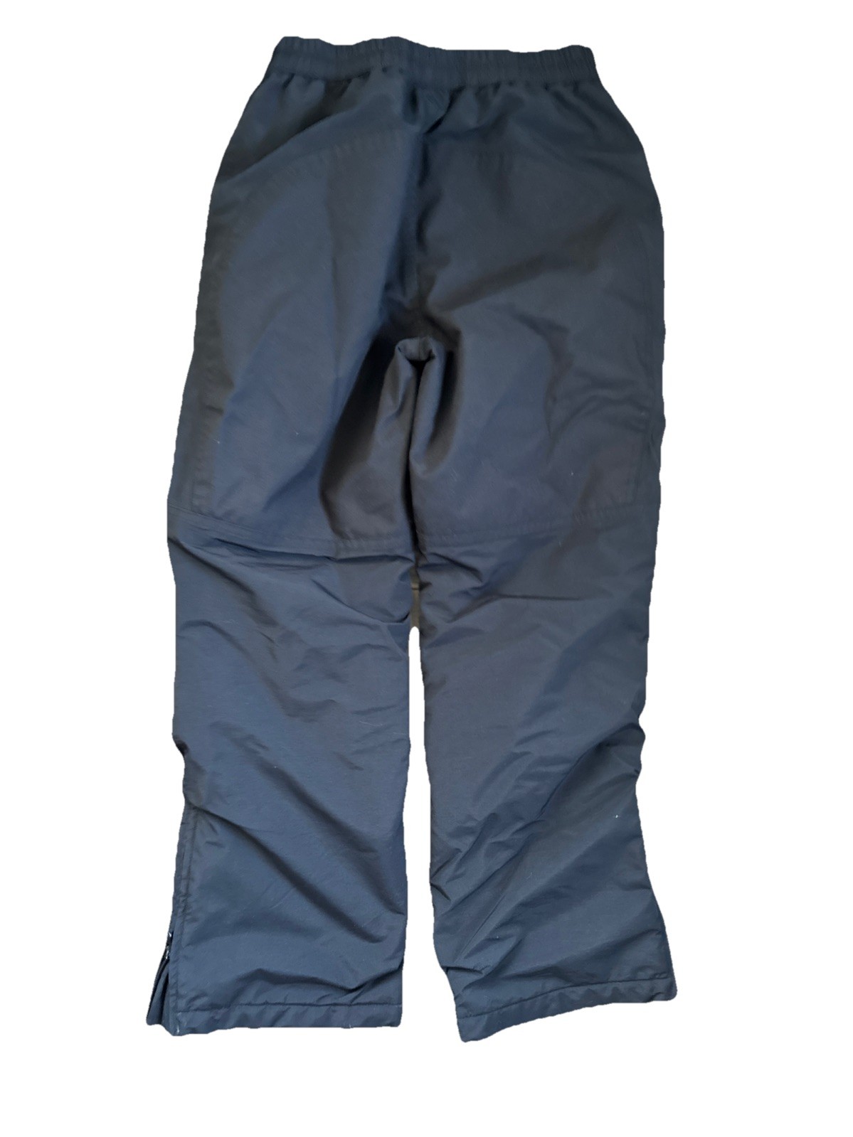 Lands End Snow Board pants Girls 12 black Fleece water proof lined Snow ski