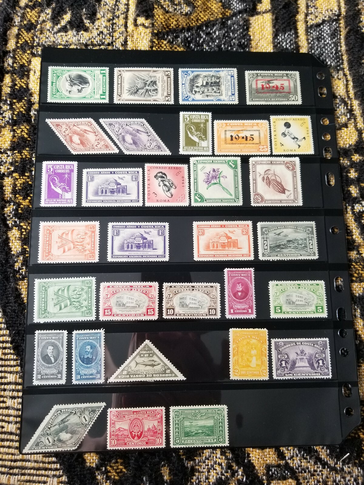 Costa Rica Stamp Collection - MH - Topicals - 2 Scans - G120 Tariff Incl