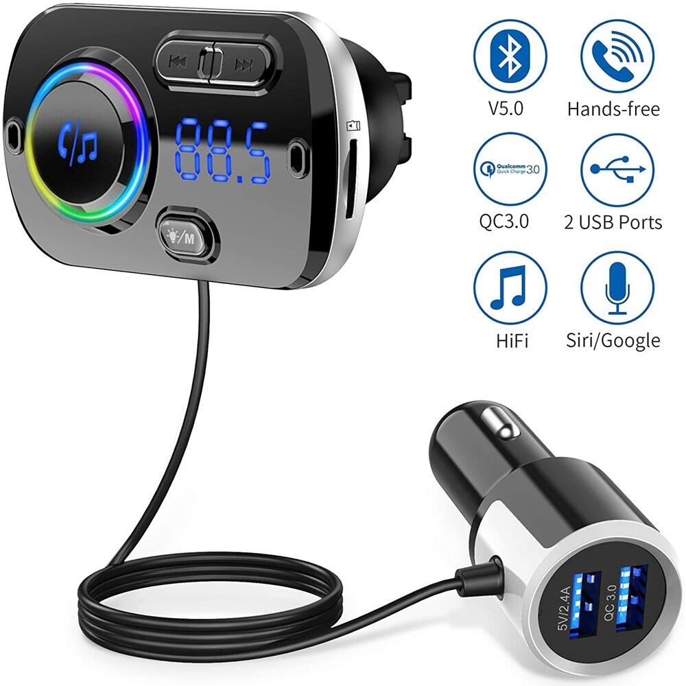Handsfree Wireless Bluetooth FM Transmitter Car Kit Mp3 Player with USB Charger
