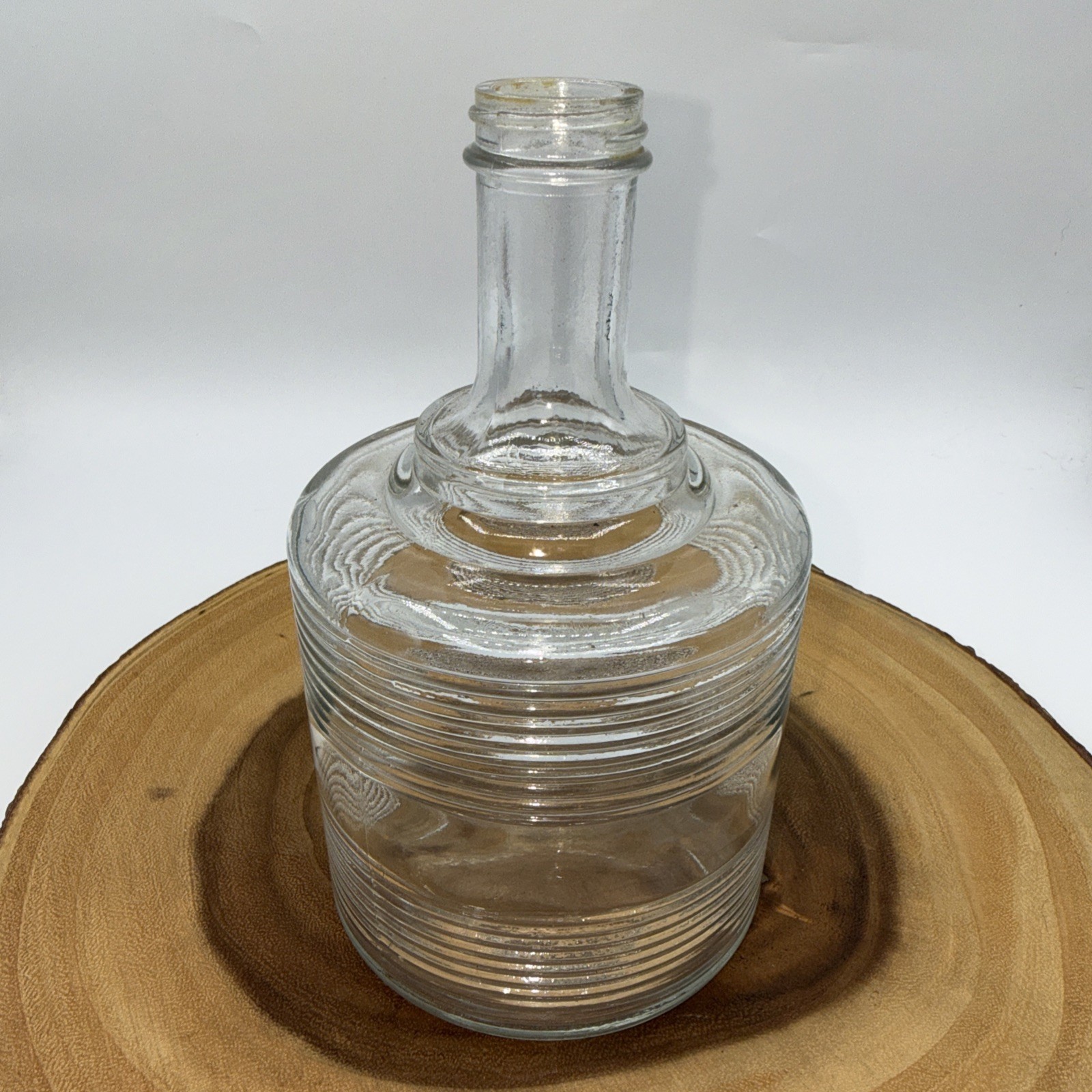 Vintage Liquor Dispenser Pump & Glass Decanter W/6 Shot Glasses W/Chrome Tray