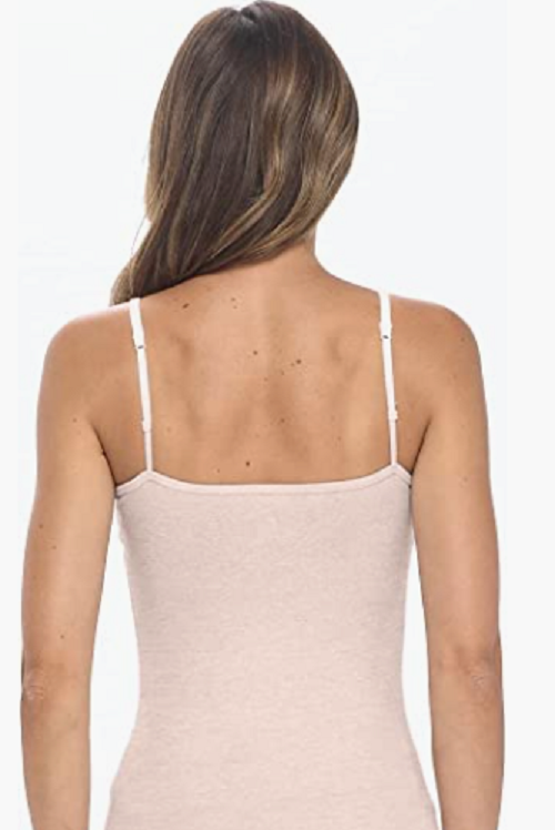 Women's Camisole Tank Top-Breathable Cotton Stretch Soft with Scoop neckline