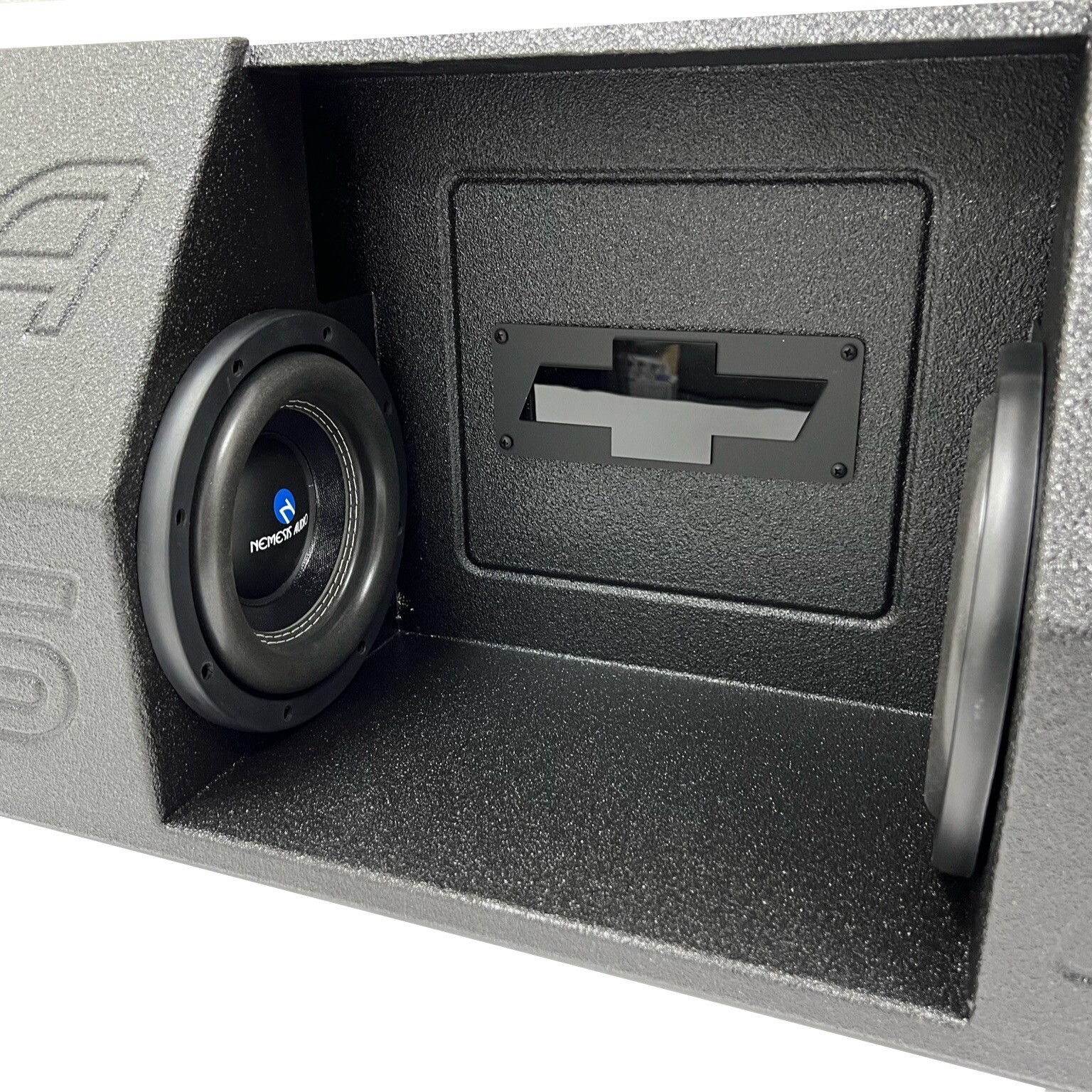 Universal Single Regular Cab Subwoofer Box 2x8” Ford Gm Bolero Style Mega Bass