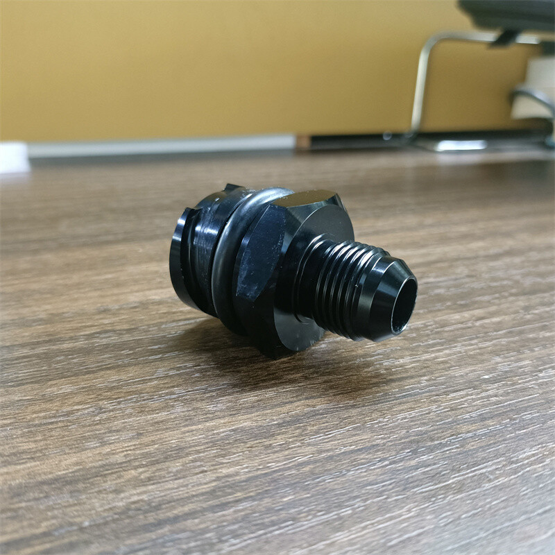 Billet Black Valve Cover Oil Cap w/ -10 AN Fitting for LSX LS1/LS6/LS2/LS3/LS7