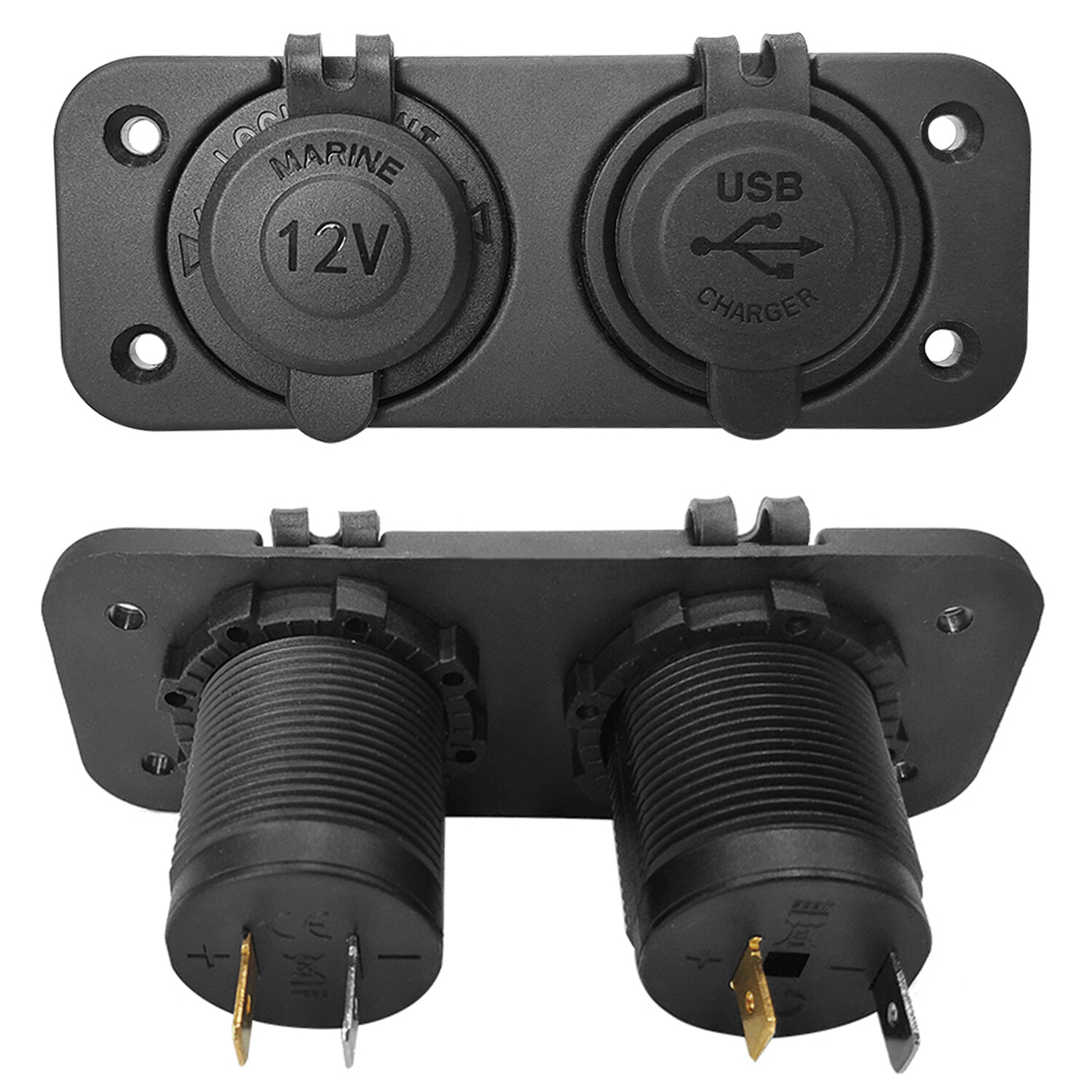 Dual USB Car Lighter Socket Splitter 12V Charger Power Adapter Outlet