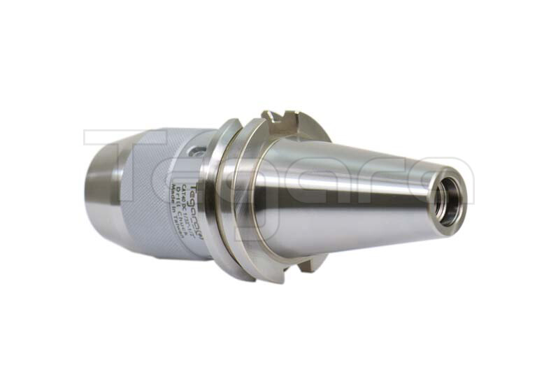 TEGARA CAT40 1/2" Dual Contact Keyless Drill Chuck with CAT40 Integral Shank P[