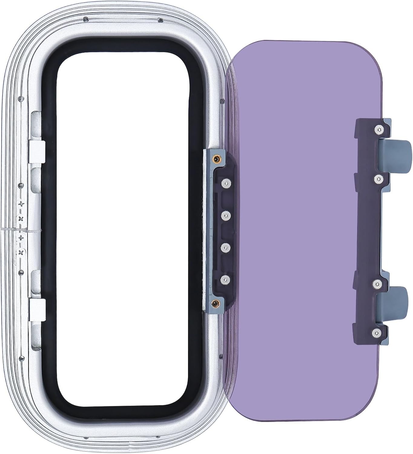 14.5" x 7.6" Rectangular Deck Hatch Anodized Aluminum Boat Porthole Window