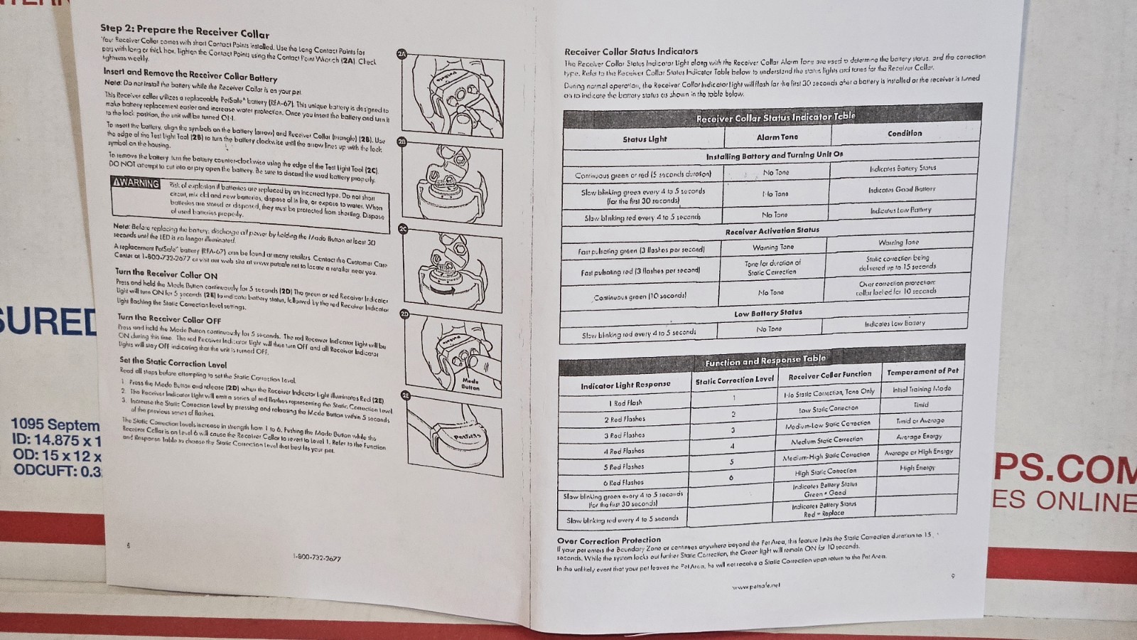 PetSafe Play + Stay Wireless Fence Collar BATTERY PIF00-15002 same as PIF-IF-275