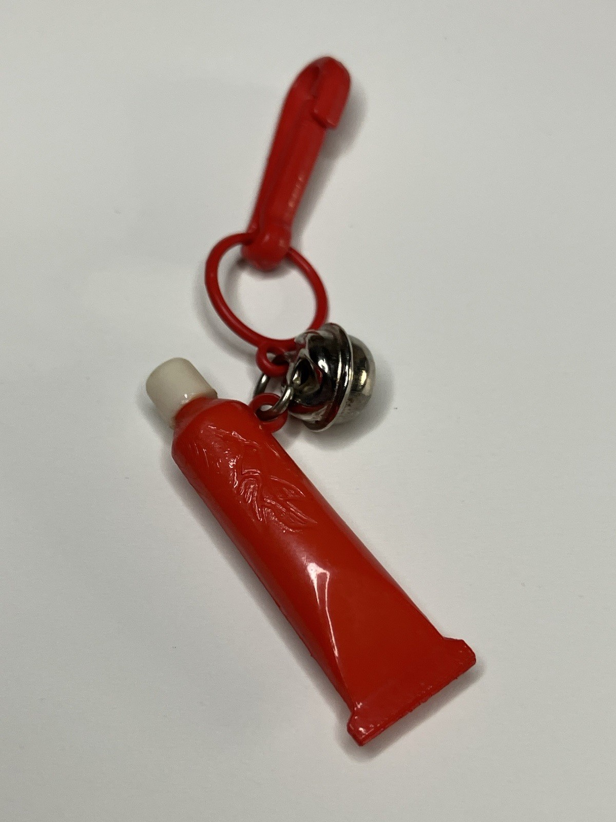 Lot of Vintage 1980s Clip On Charms Plastic Bell Keychains Googly Eye Fish