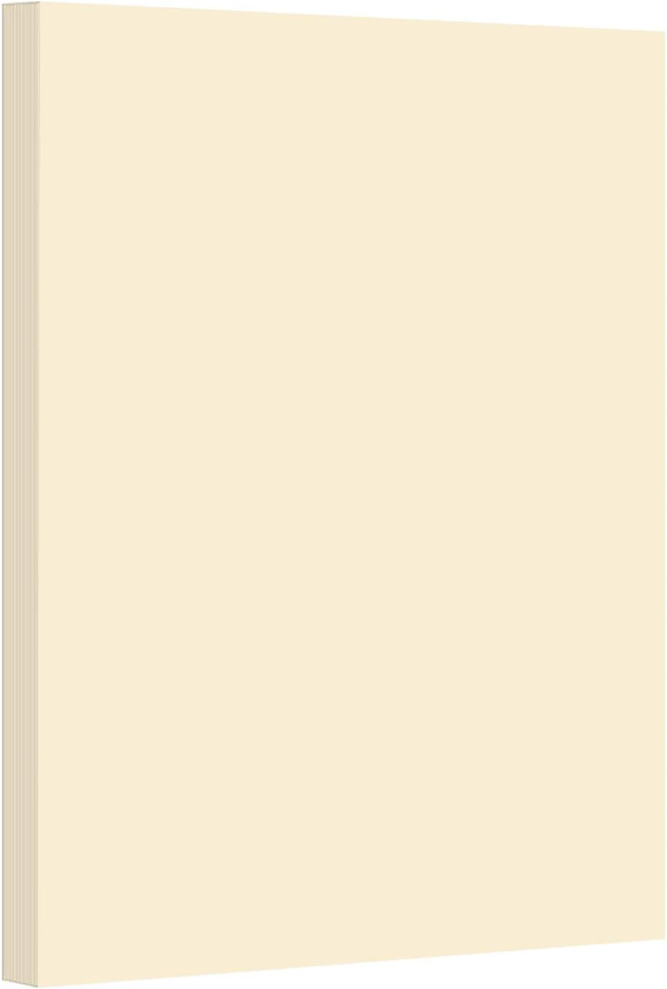 Cream Pastel Color Card Stock Paper, 67Lb Cover Medium Weight Cardstock, for Art