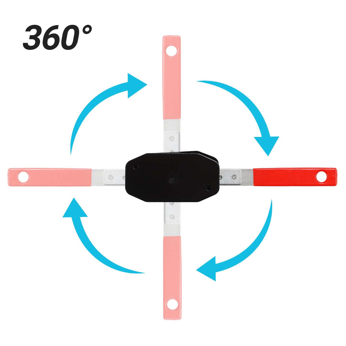 Car Spreader Caliper Pad Install Tool Ratchet Brake Piston Wrench w/4 Hanger Red