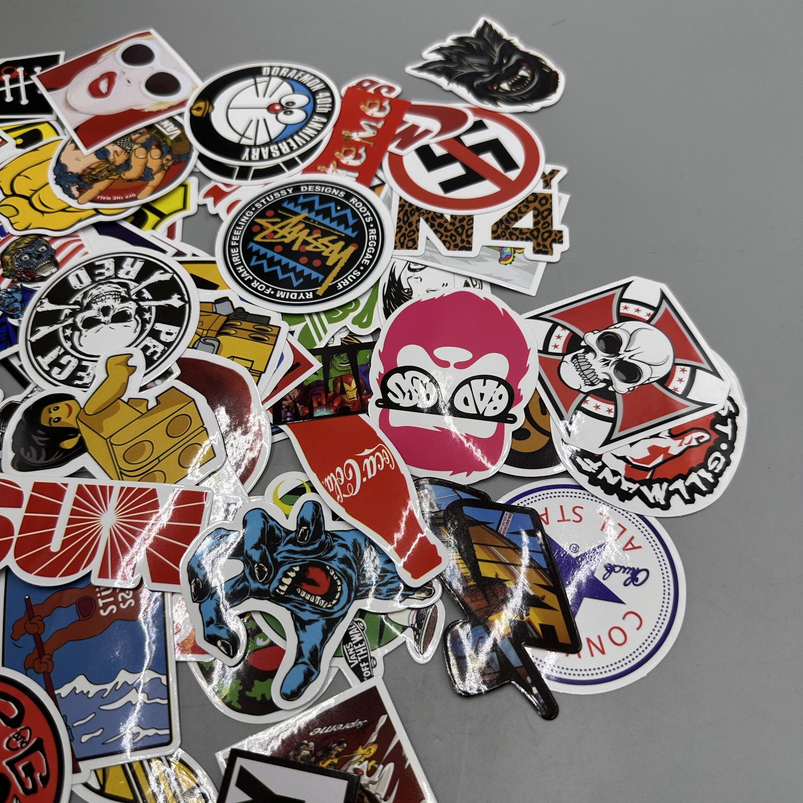 100PCS Skateboard Stickers Bomb Vinyl Laptop Luggage Decals Dope Sticker Lot US