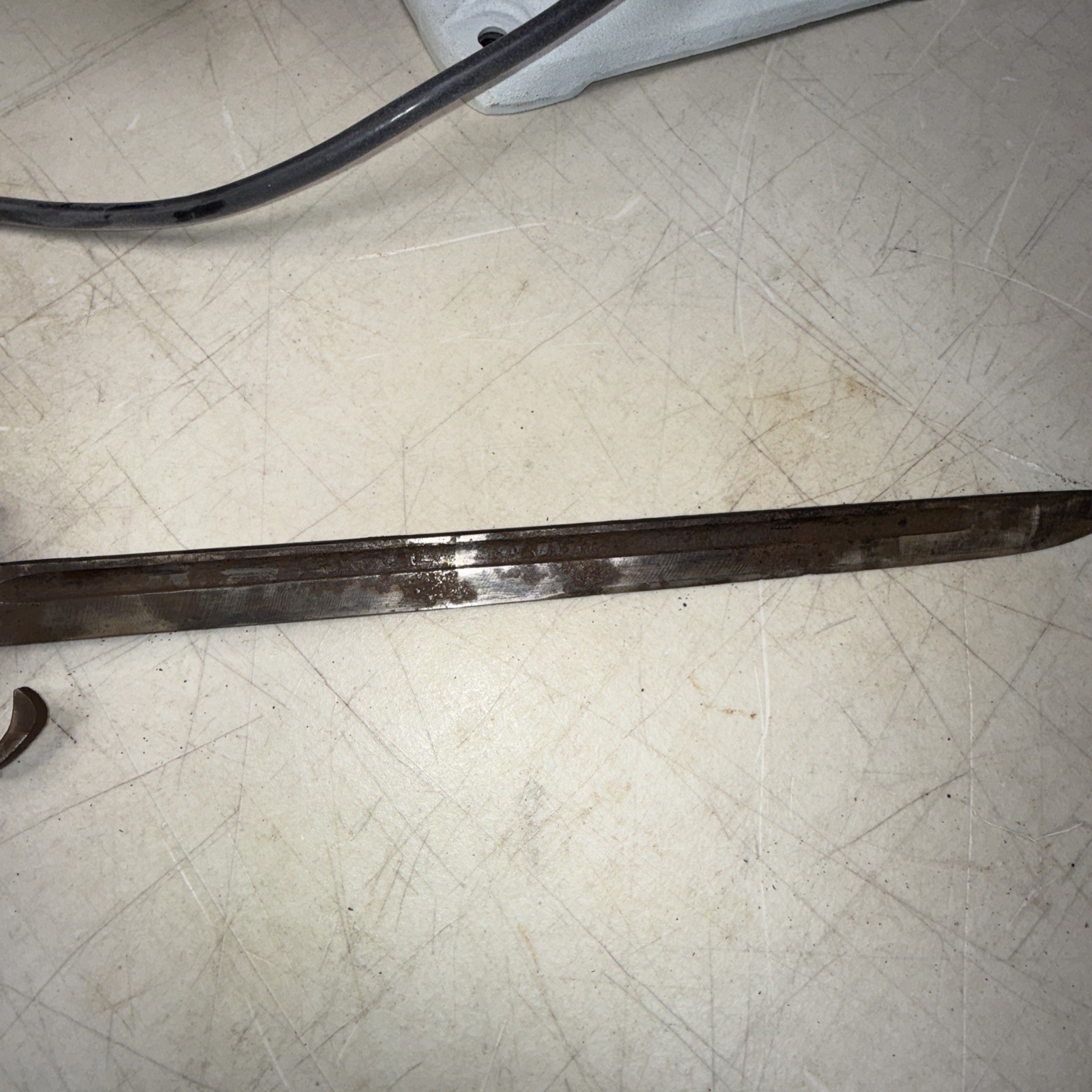 WW2 Japanese Arisaka Bayonet For Restoration. Very Rusty