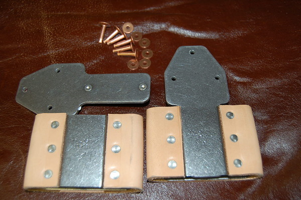 3"~Blevins Buckle Pair~Saddle~Vertical  with Rivets & Burrs FREE SHIPPING USA