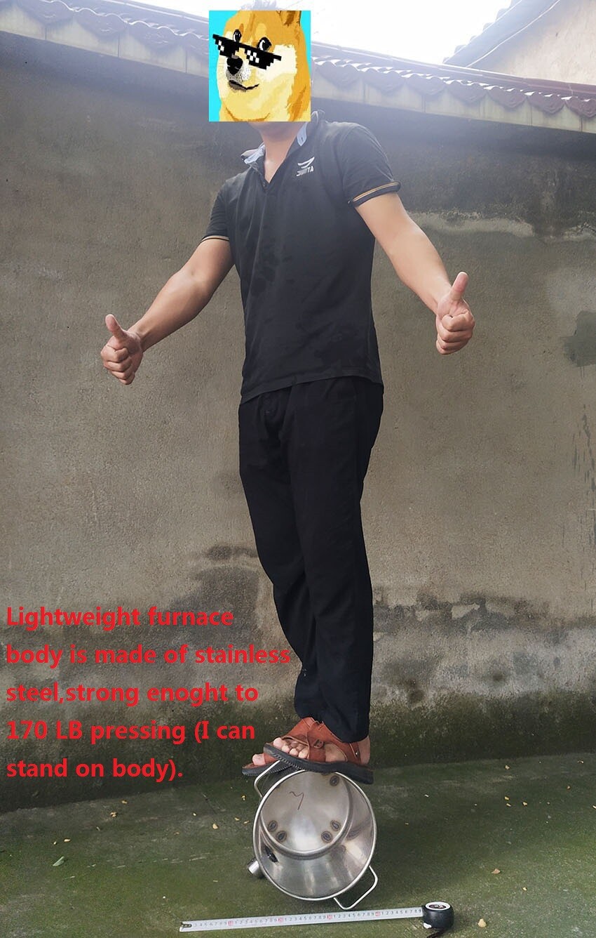 LSMIITTH Dual Burner 8 KG Gas Melting Furnace Kit Propane Forge Casting Tool