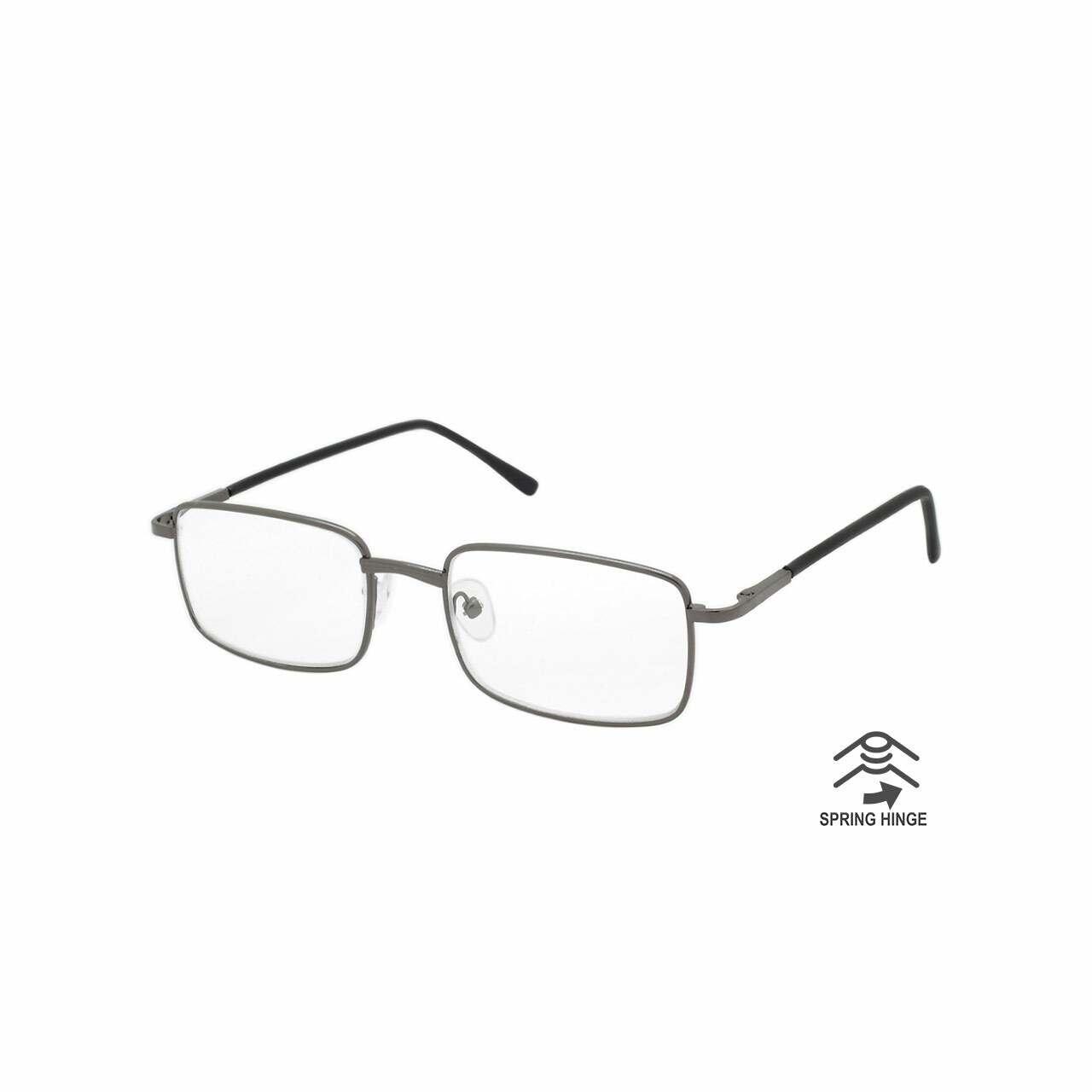 Reading Glasses Mens Womens 12 Pack Spring Hinge Square Metal Frame Wholesale