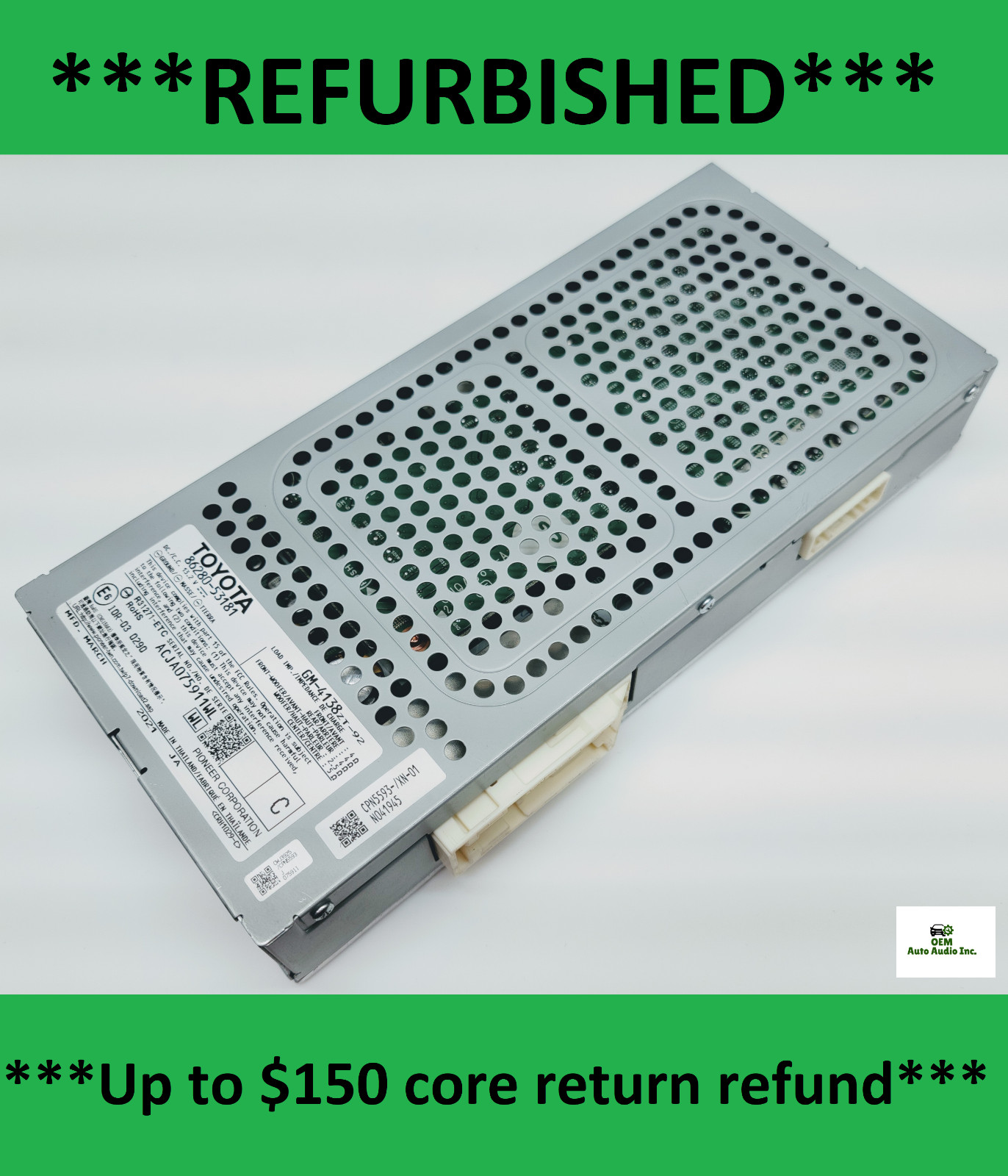 86280-53181 Lexus Pioneer Amplifier IS250 IS350 IS200t 2014 2015 2016 2017