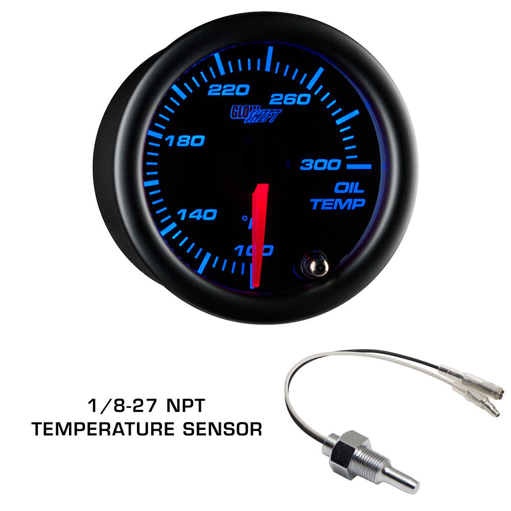 GlowShift Boost Oil Pressure & Oil Temp Gauges + Dash Pod for 02-07 Subaru WRX