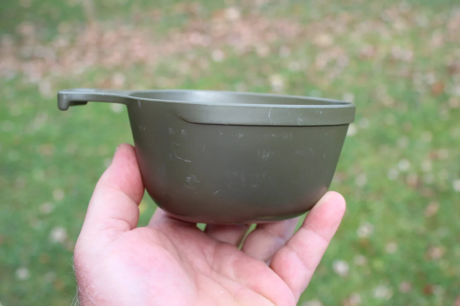 THREE Genuine USED Swedish Army Mess Kit Plastic Drinking Mug Kuksa Cup Kåsa