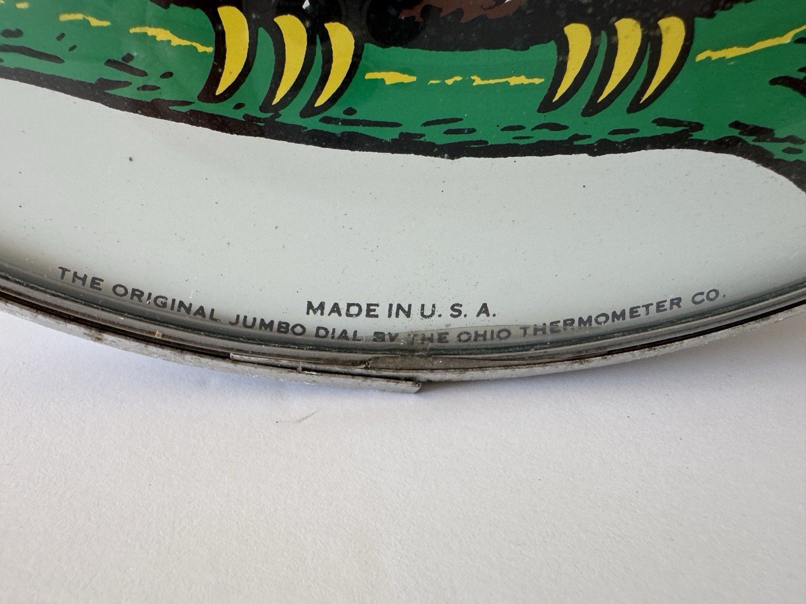 Vintage Original OWL Jumbo Dial Ohio Thermometer Company Outside USA SEE PHOTOS