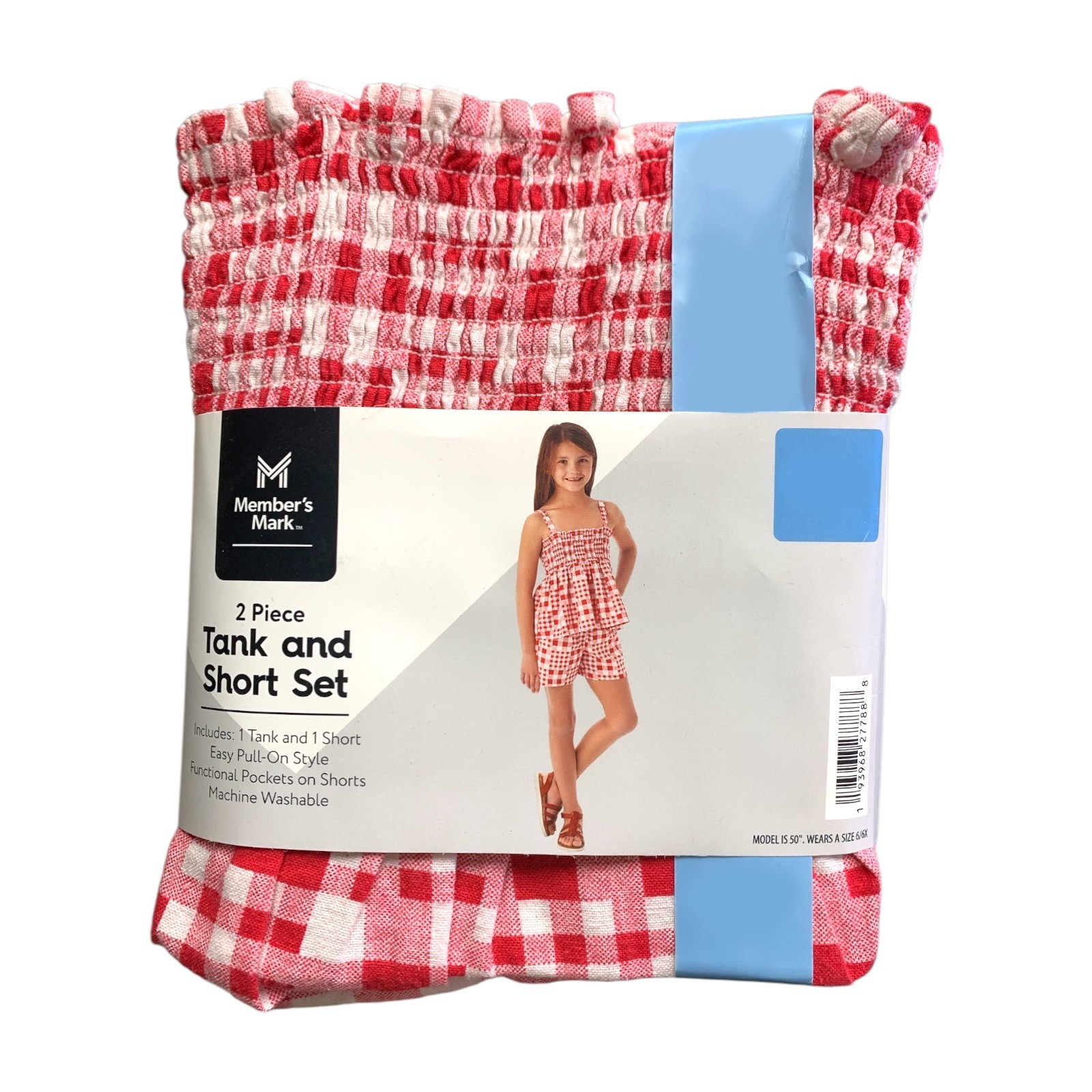 Member's Mark Girl's 2-Piece Woven Tank & Easy Pull-On Short Set