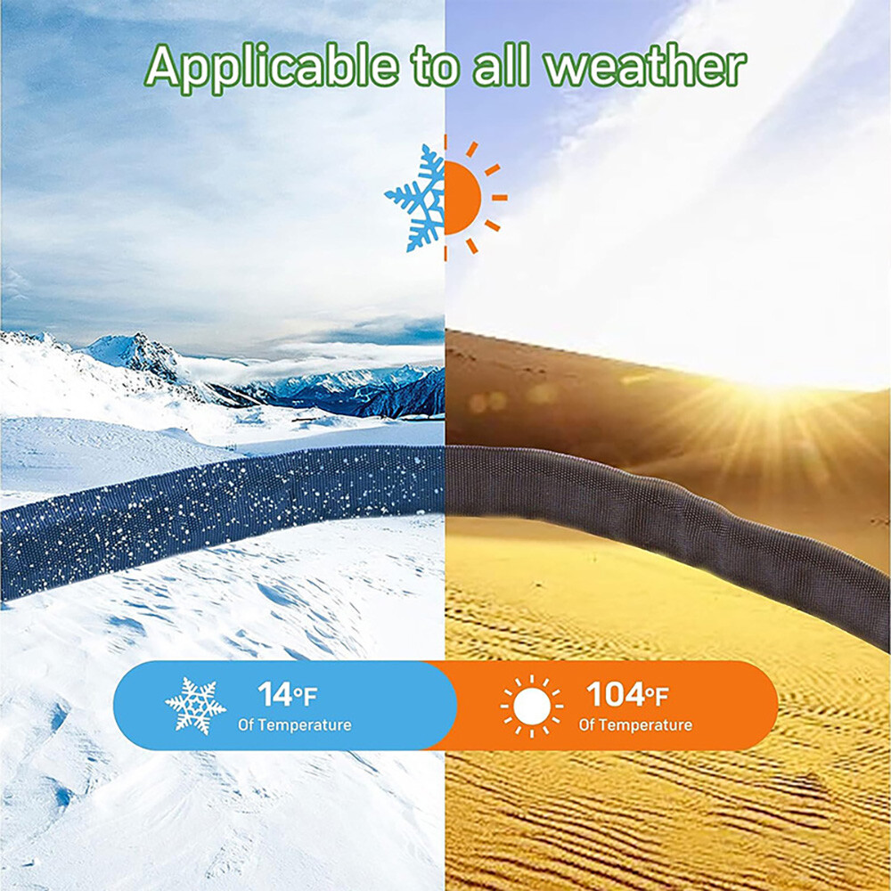 Garden Hose 50ft 100ft Non-Expandable Water Hose Kink Free Lightweight + Nozzle