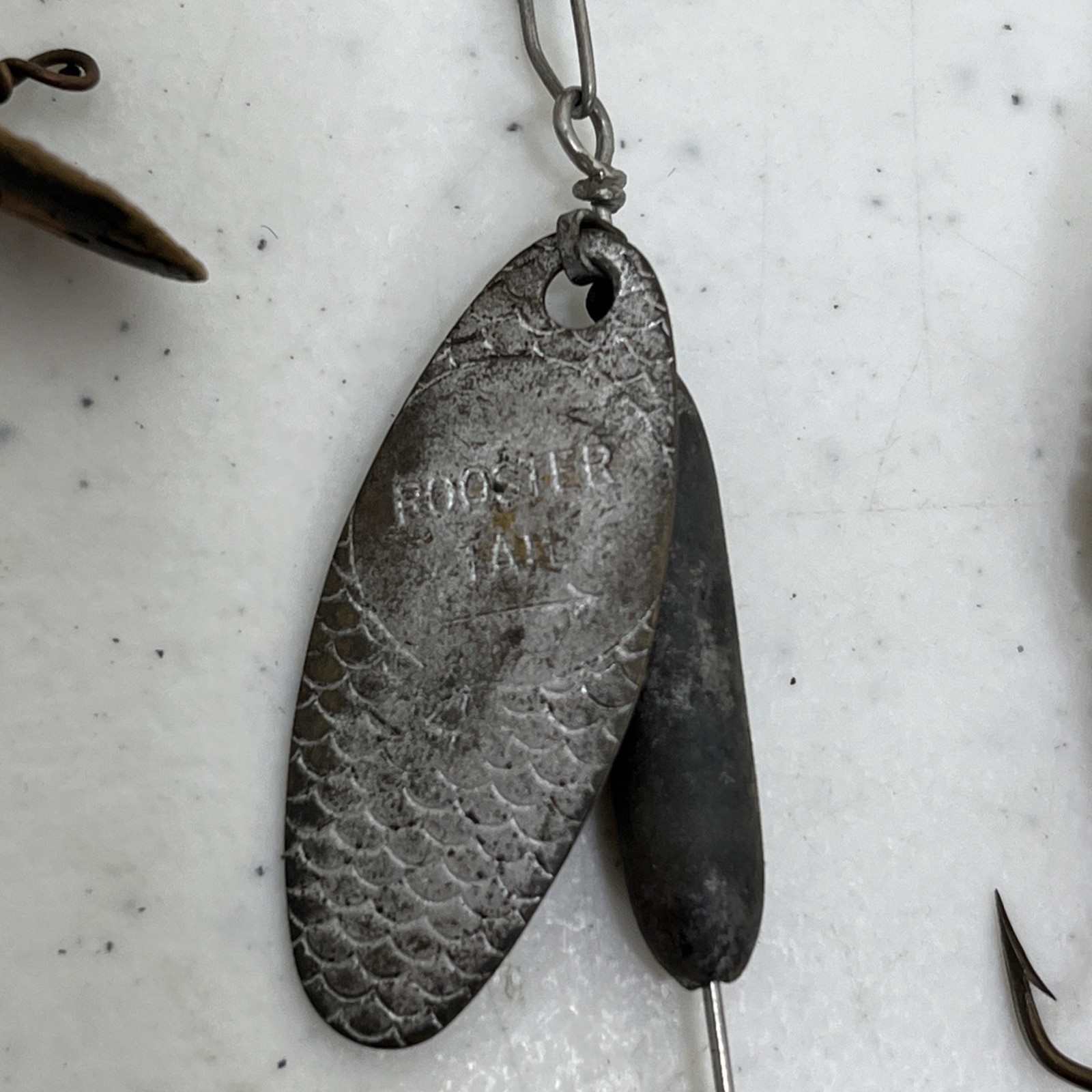 Lot of Vintage Fishing Tackle Spoons Spinners Swivels Hooks Lures Lot of 15