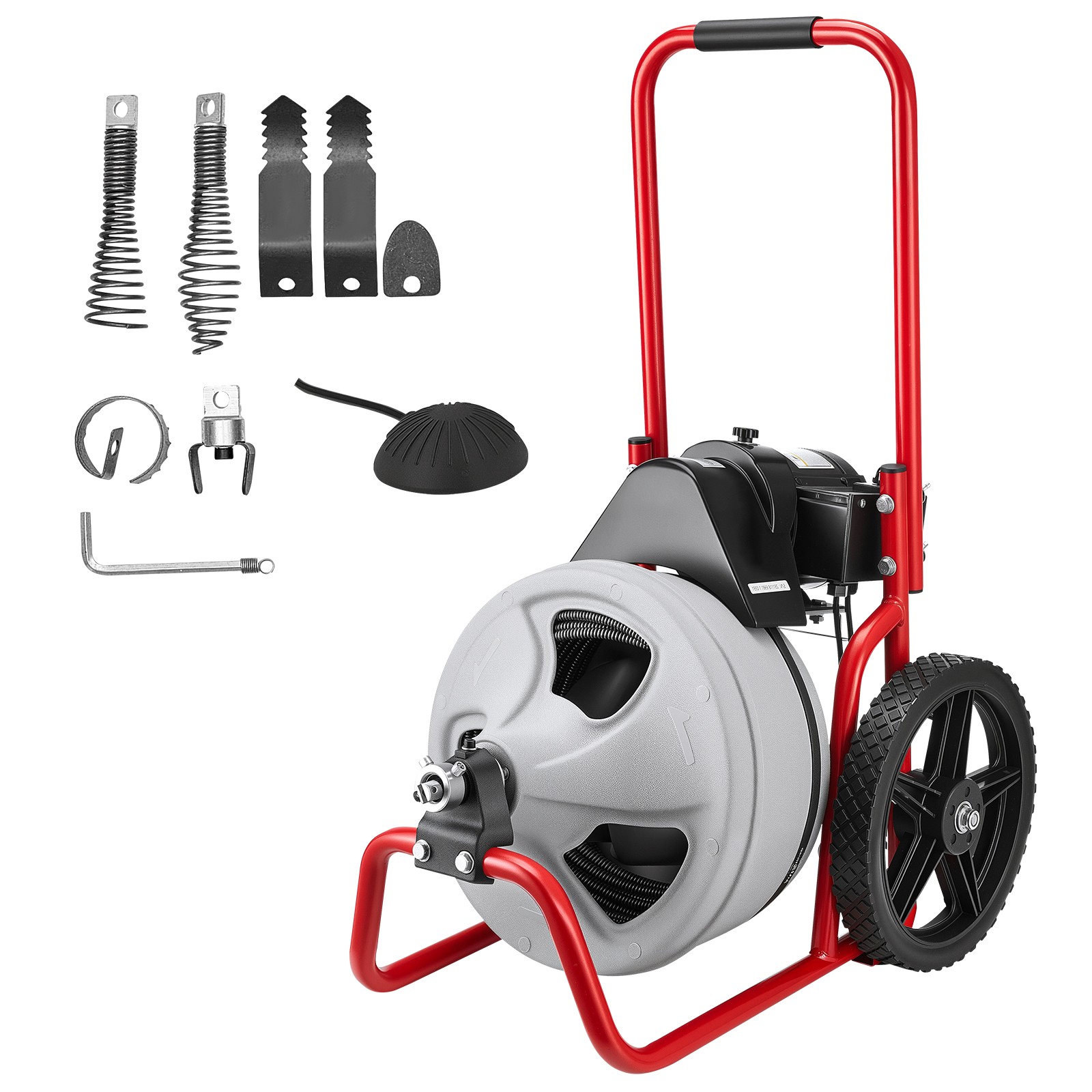 Uimoso 75 FT x 3/8 Inch Manual Sewer Snake Drain Cleaning Machine