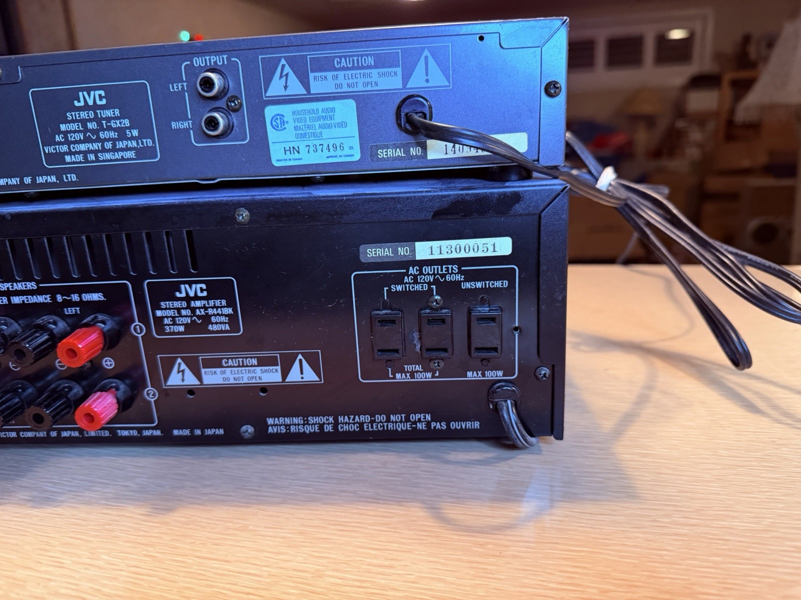 JVC AX-R441 Stereo Integrated Amplifier +JVC T-GX2B Tuner Fully Tested 65WPC 🎶