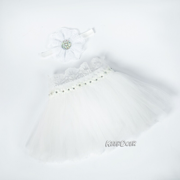 Newborn Baby Girl Tutu Skirt Dress Headband Photography Props Studio Photo Shoot
