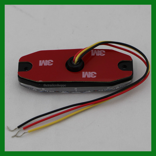 Maxxima M20388YCL Amber Clear Lens 6 LED Strobe Warning Surface Mount