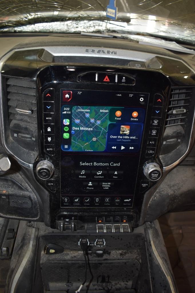 2021 RAM 2500 12" UCONNECT 5 OEM RADIO W/ CONTROL PANEL & MODULE UAX W/ 4C NAV