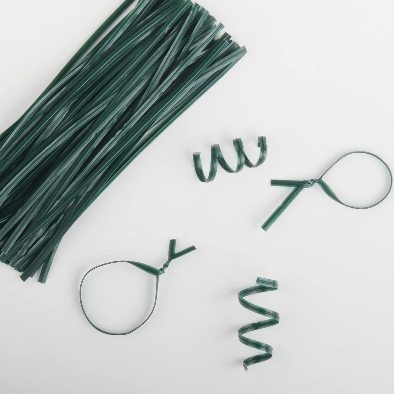 Twist Ties, 150 PCS, 6.1 Inches, Bread Ties, Green, Reusable, for Bags, for Gard