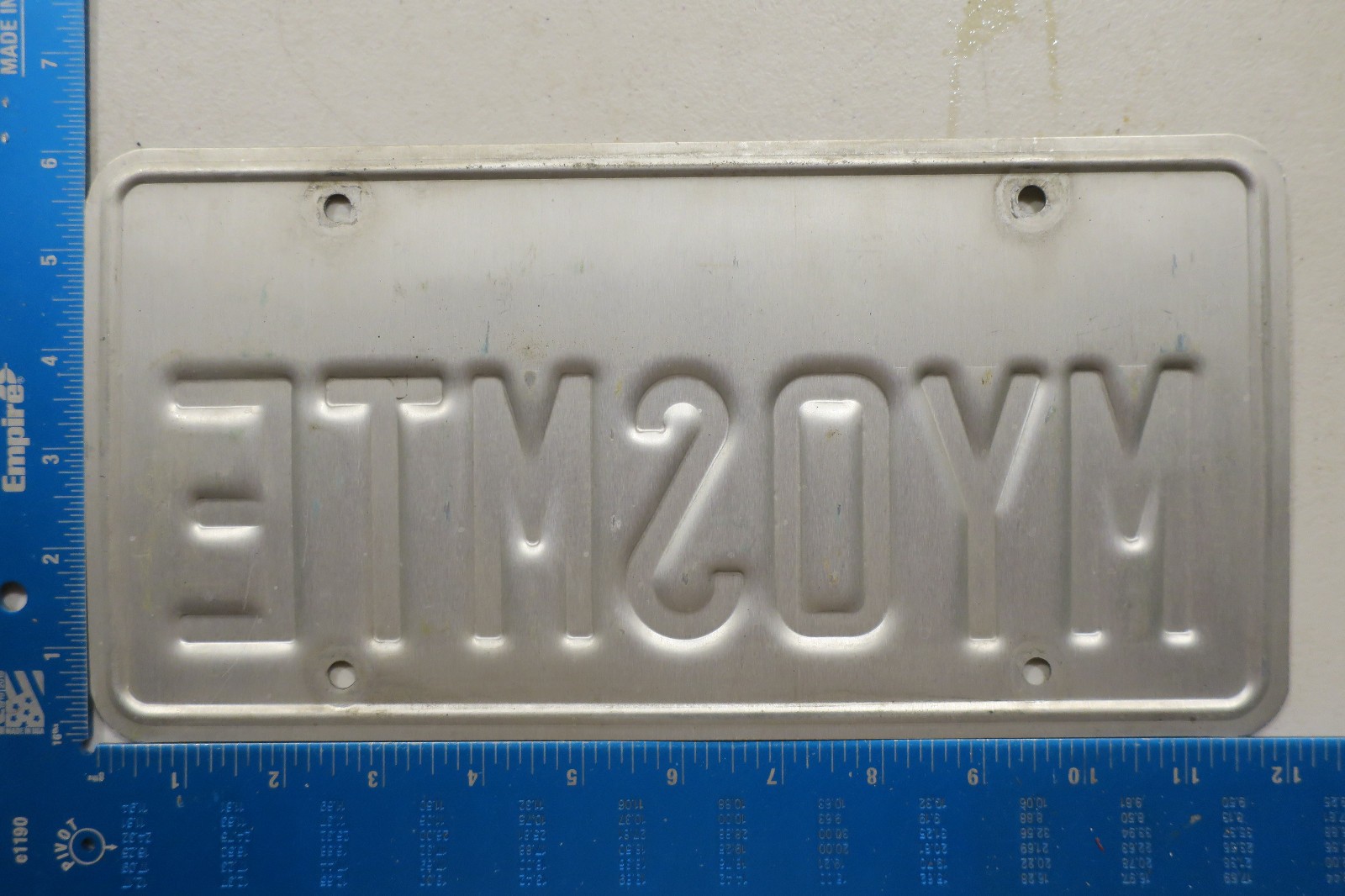 California Vanity License Plate CA My Yosemite National Park Graphic MYOSMTE