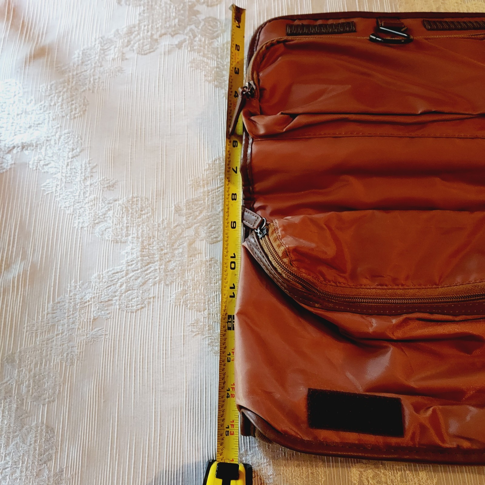 Chaps Ralph Lauren Toiletry Canvas Leather Trim Hang Travel Bag Mens Womens Vtg