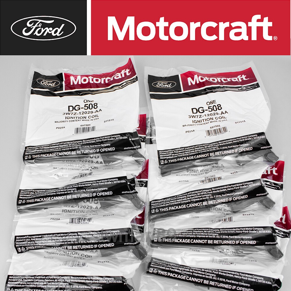 8Set Genuine OEM Ignition Coil DG508 &Spark Plug SP479 For Ford F150 4.6L 5.4L