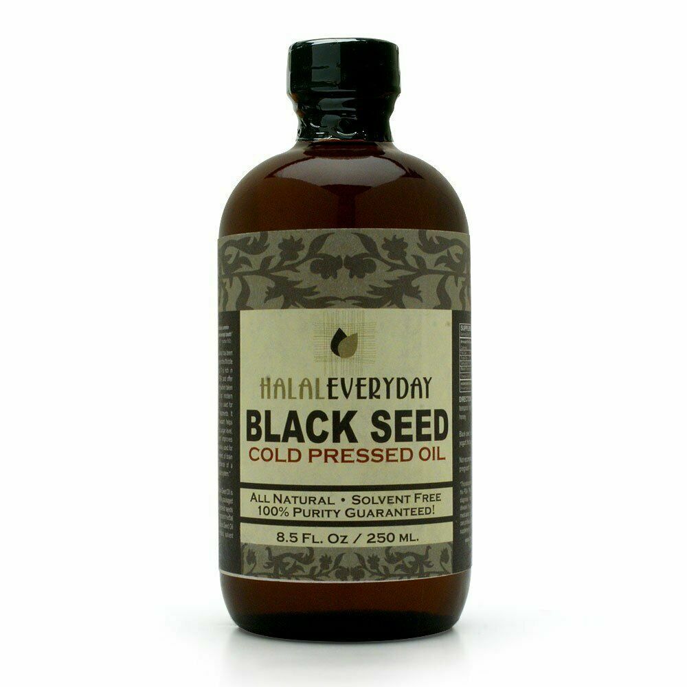 Black Seed Oil - 100% Pure Organic COLD PRESSED Cumin Nigella Sativa Unrefined