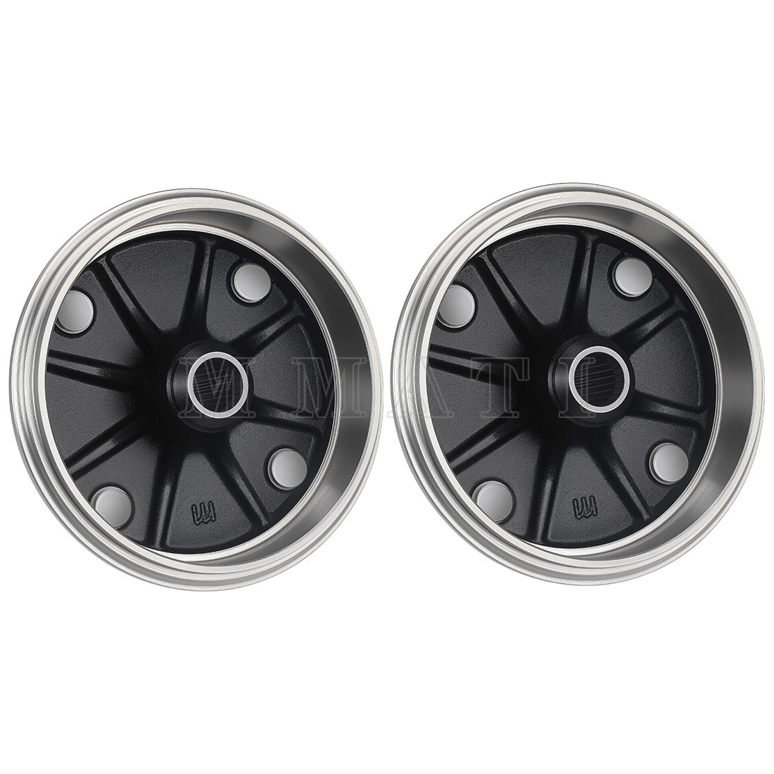 2 X Rear Wheel Brake Drum Hub & Brake Shoes for Kawasaki KAF300 Mule 500 520 550