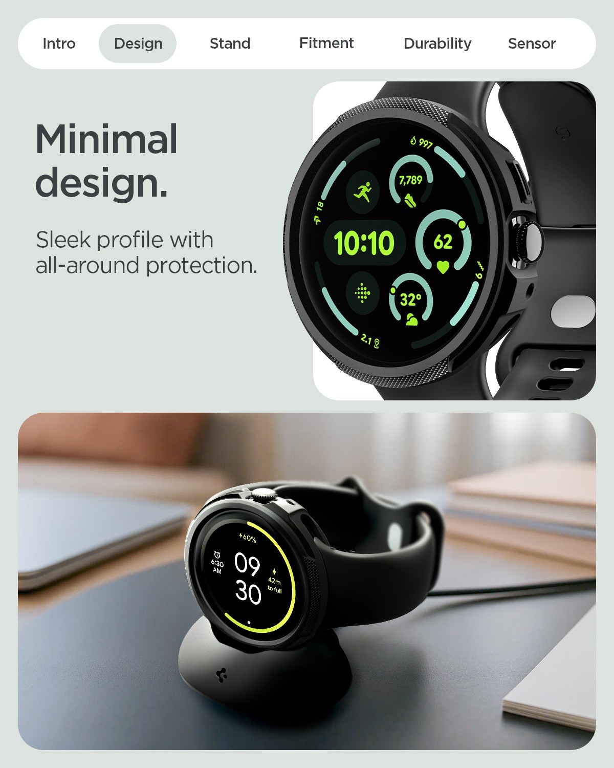 For Pixel Watch 4 (45mm) | Spigen Liquid Air