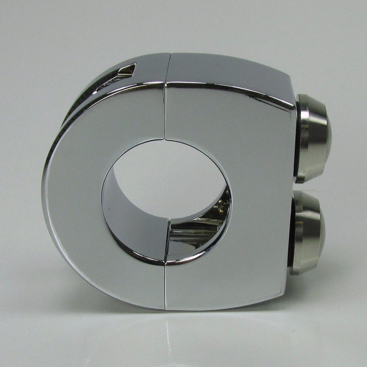 Billet Alum. 2-Button, Chrome Switch Block for 1" Handlebars Custom Chopper Cafe