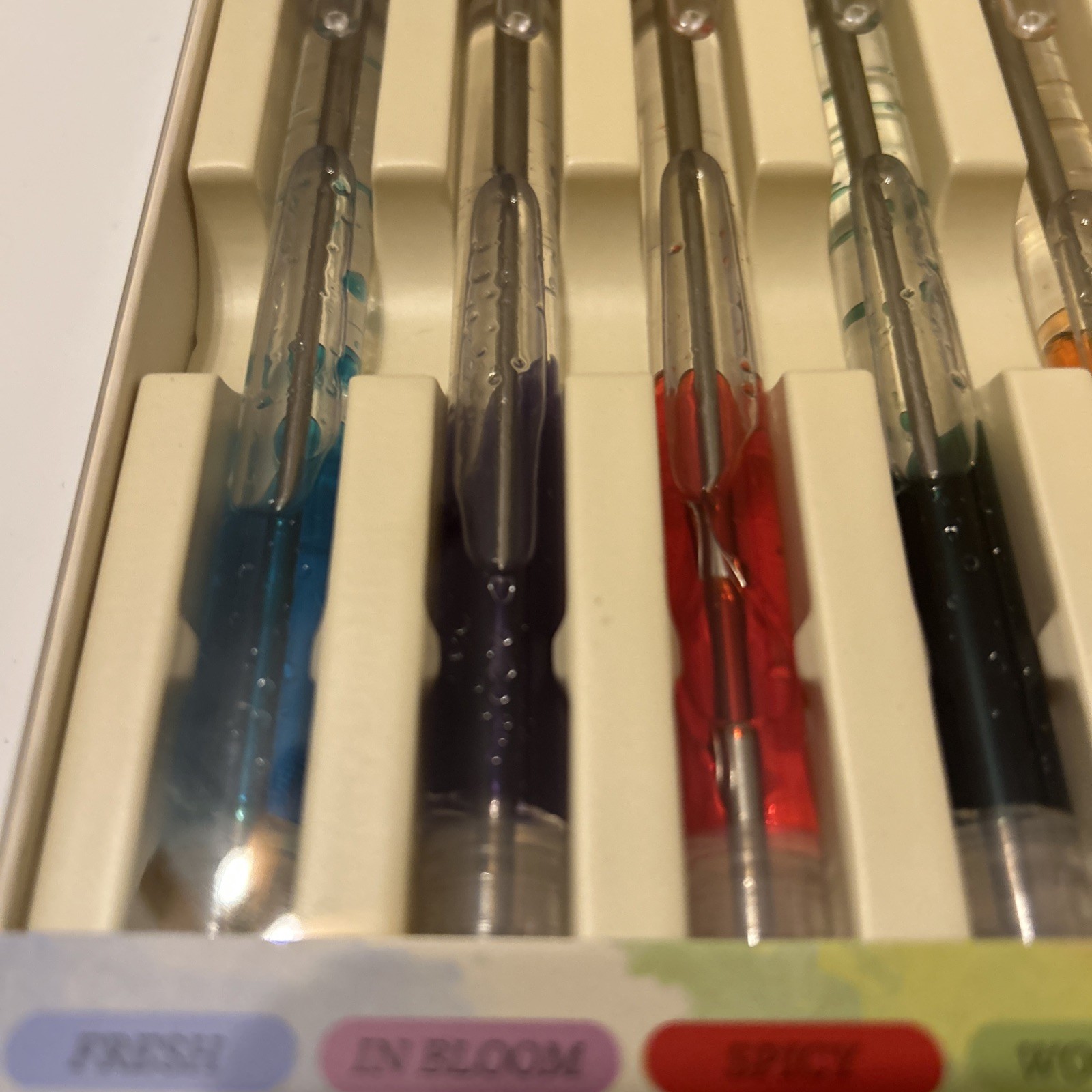 Lifelines Scented Lava Pens 5 Pack Colored Gel Pens Flowing Ink Aromatherapy NEW